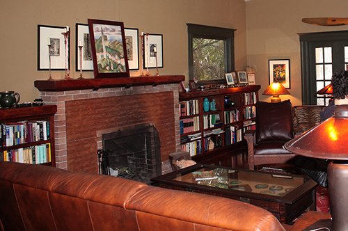 Living room in a 1906 Arts & Crafts home on the 2009 Martinez Home Tour